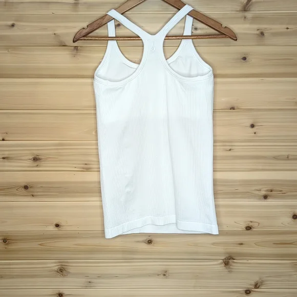 Lululemon Ebb to Street Tank II White Size 8 Racerback w1ax1s - Picture 5 of 9